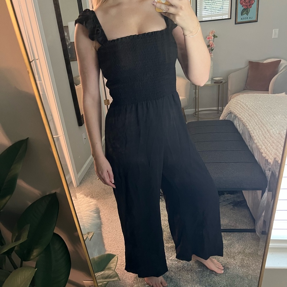 Veronica M Black Sleeveless Jumpsuit